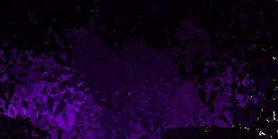 Dark Pink vector background with triangles.