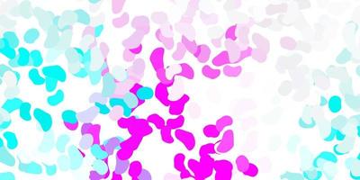 Light pink, blue vector template with abstract forms.