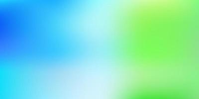 Light blue, green vector abstract blur background.