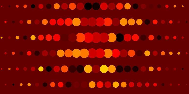 Dark Orange vector layout with circle shapes.