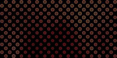 Dark Green, Red vector pattern with magic elements.