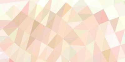 Light pink, green vector abstract triangle background.