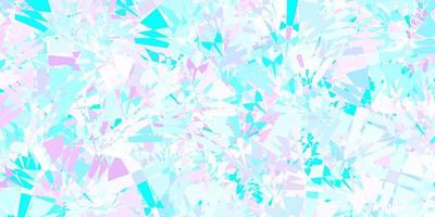 Light Pink, Blue vector background with triangles.