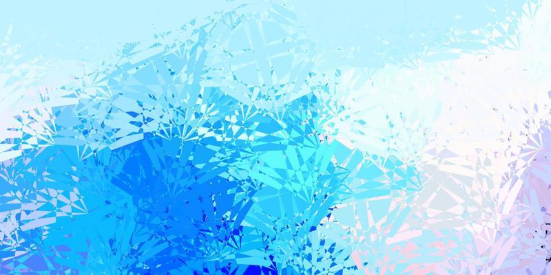 Dark Pink, Blue vector background with polygonal forms.