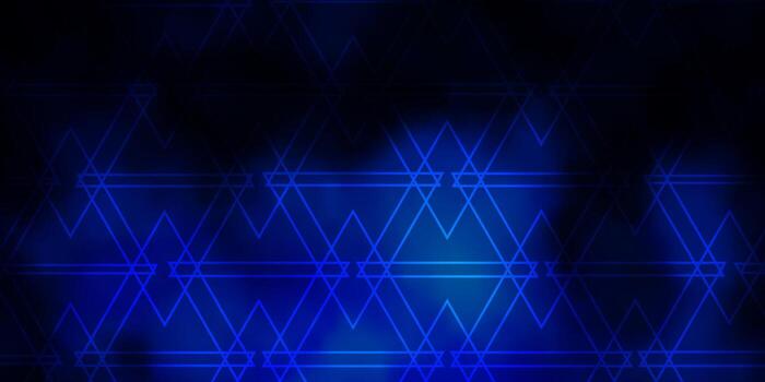 textura de vector azul oscuro con estilo triangular.