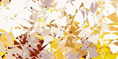 Dark green, yellow vector background with triangles.