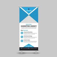 plantilla de banner de rollup corporativo, rollup, publicidad, pull up banner design free vector