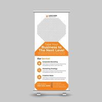 Professional creative modern marketing roll up banner design Free Vector