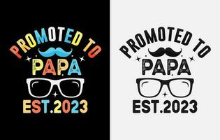 diseño de camiseta del día del padre, camiseta feliz del día del padre, camisetas de papá, camiseta de tipografía, vector