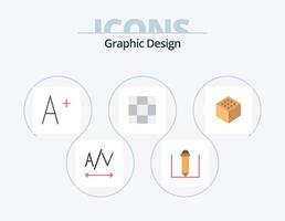 Design Flat Icon Pack 5 Icon Design. . cube. vector