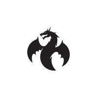 Dragon vector icon illustration