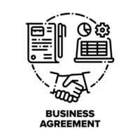 Business Agreement Signing Vector Concept Color