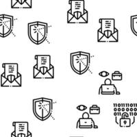 Pentesting Software Seamless Pattern Vector