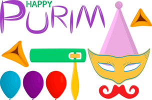 acessório de coleção para purim de feriado de celebração png