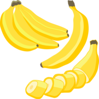 Sweet juicy tasty natural eco product banana png