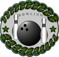 samling tillbehör för sport spel bowling png