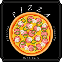 Various sweet tasty pizza png