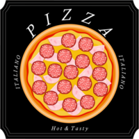 Various sweet tasty pizza png