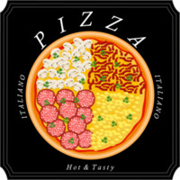 Various sweet tasty pizza png