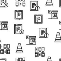 Parking Car Seamless Pattern Vector