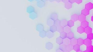 pink hexagon wallpaper, 3d rendering photo