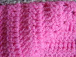 Crochet texture, colorful squares pattern. Crochet Knit Squares photo