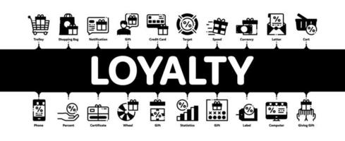 Loyalty Program Minimal Infographic Banner Vector