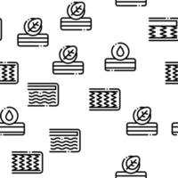 Mattress Orthopedic Seamless Pattern Vector