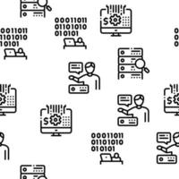 vector de patrones sin fisuras de trabajador científico de datos