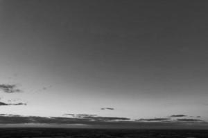 High Angle Footage of British Landscape in Classic Black and White photo