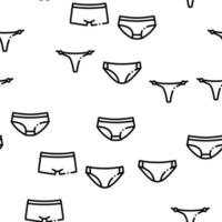 Lingerie Bras Panties Seamless Pattern Vector