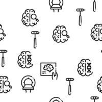 Neurology Medicine Seamless Pattern Vector