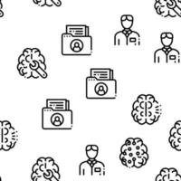 Neurology Medicine Seamless Pattern Vector