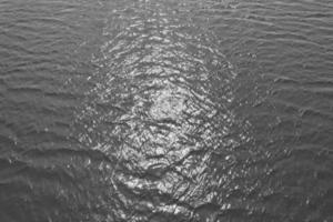 High Angle View of British Landscape in Classic Black and White Style photo