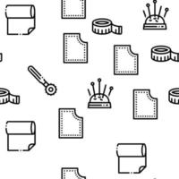 Sewing And Needlework Seamless Pattern Vector