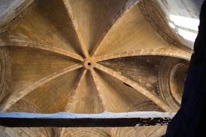 Ornate dome inside Oviedo cathedral tower. Spain photo