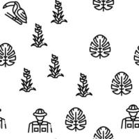 Jungle Tropical Forest Seamless Pattern Vector