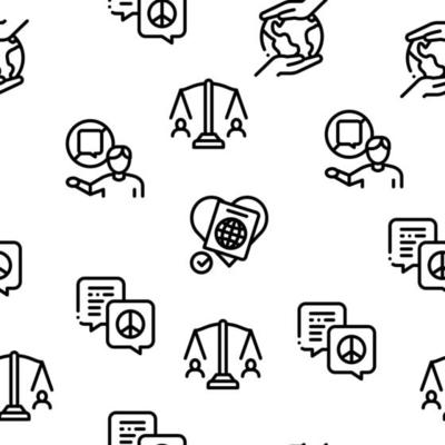 Tolerance And Equality Seamless Pattern Vector