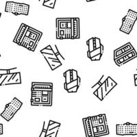 Computer Technology Seamless Pattern Vector