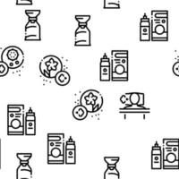 Asthma Sick Allergen Seamless Pattern Vector