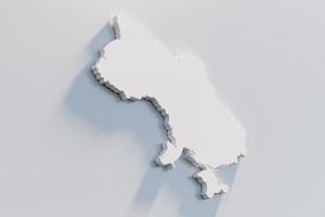 Extruded map of Ukraine  3d render photo