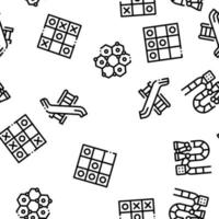 Interactive Kids Games Seamless Pattern Vector