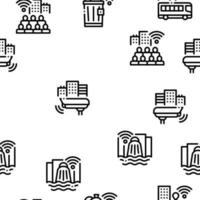 Internet Of Things Seamless Pattern Vector