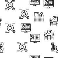 Statistician Assistant Seamless Pattern Vector