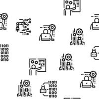 Robotics Master Seamless Pattern Vector