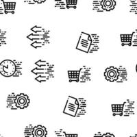 Speed Fast Motion Seamless Pattern Vector