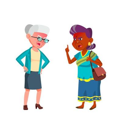 Free old couple - Vector Art