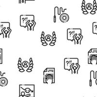 Boss Leader Company Seamless Pattern Vector