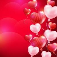 Valentines day background design. Love background design photo