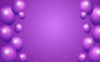 Elegant balloon happy birthday celebration. Card banner background photo